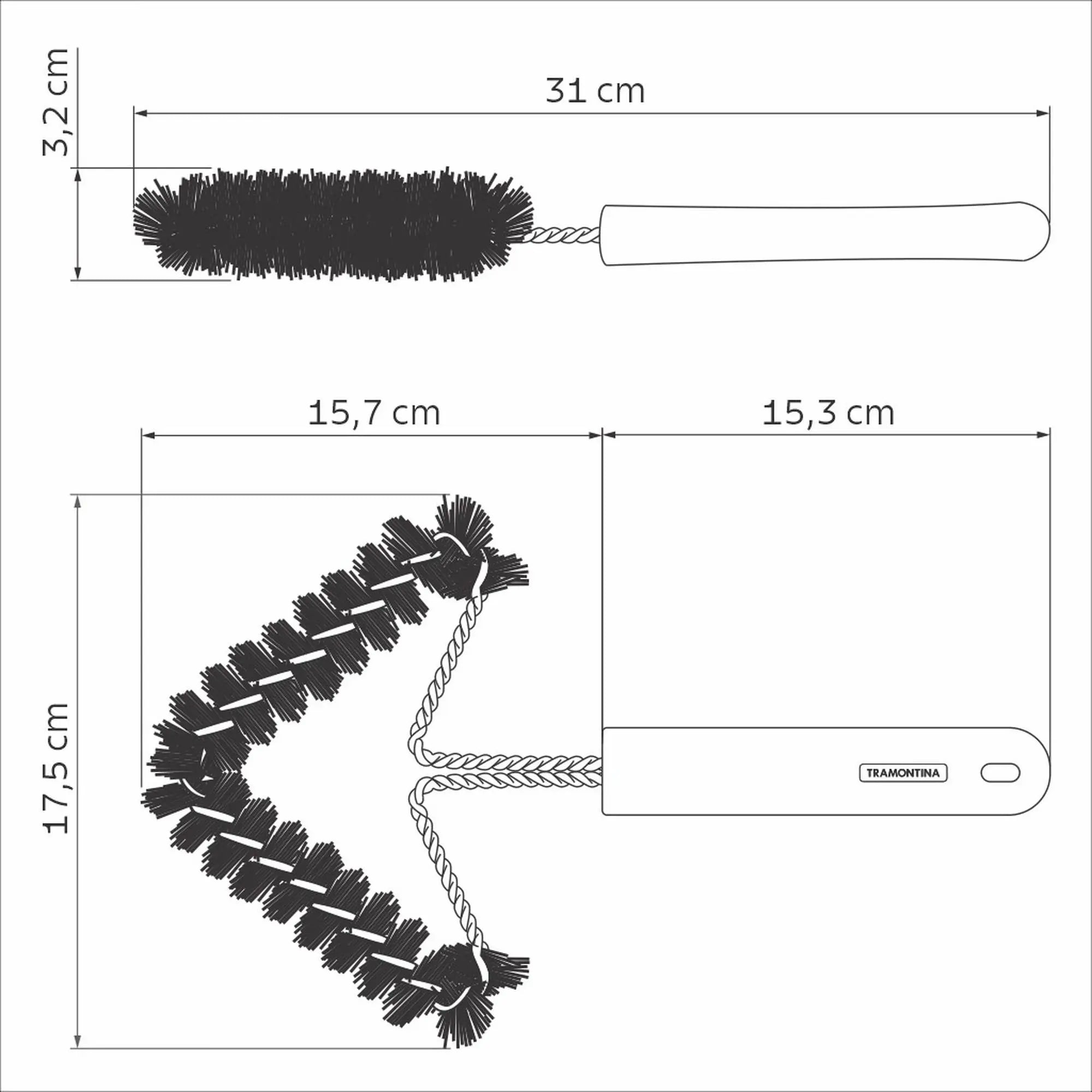 Escova Limpa Grelha - Churraskit